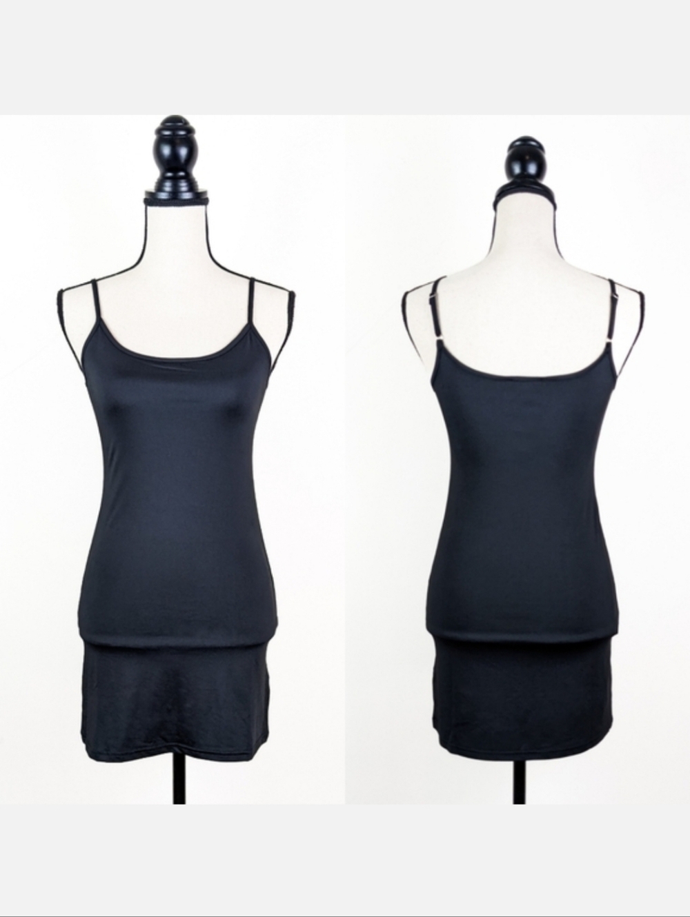 NWT Blu Pepper Stretchy Cami Dress, Black, Size Medium